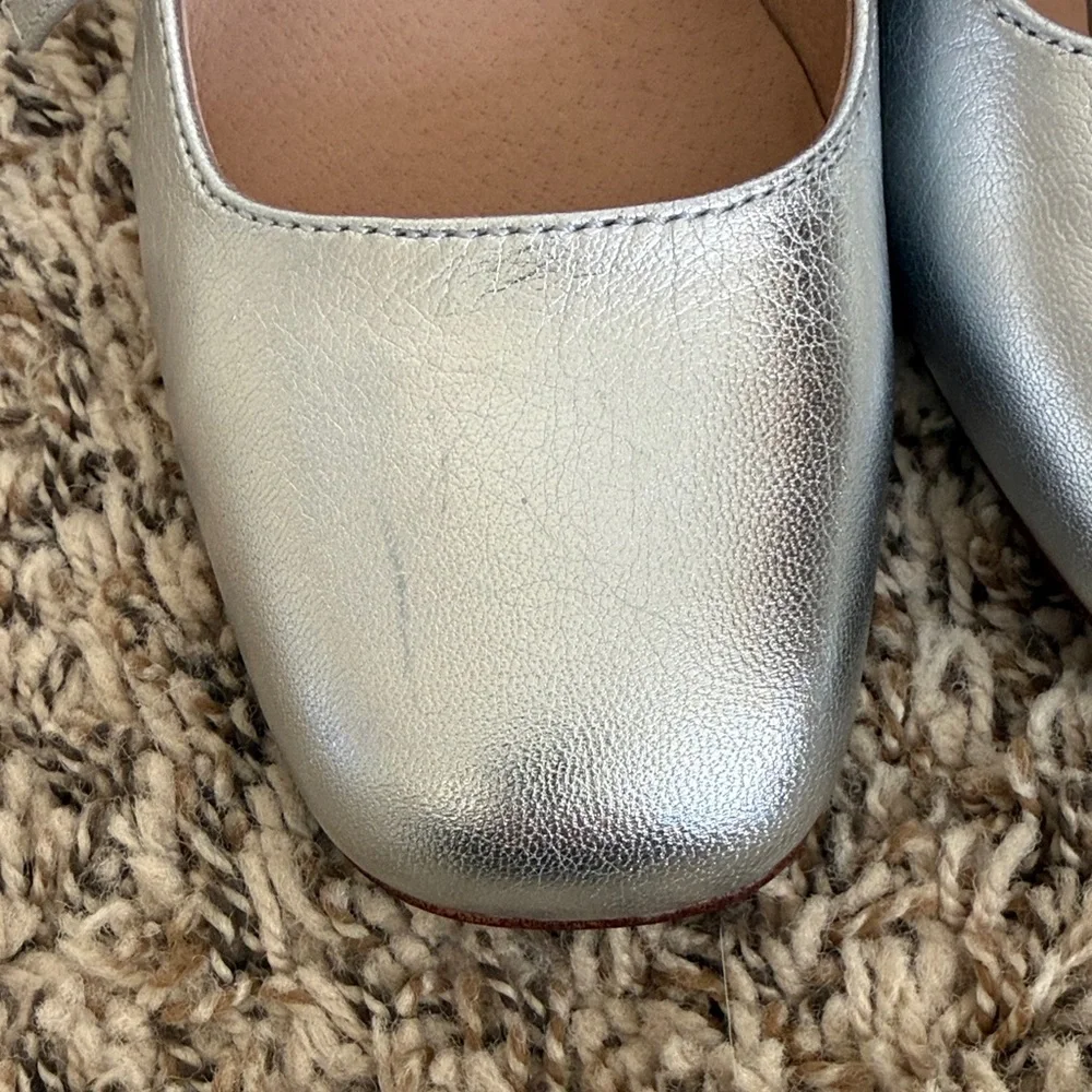Madewell Nettie Silver Mary Jane’s with Straps - Picture 2 of 8